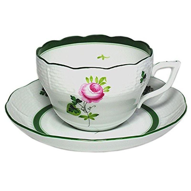 ヘレンド Herend 食器 グラス カトラリー Vrh ウィーンのバラ カップ ソーサー 兼用カップ ソーサー 並行
