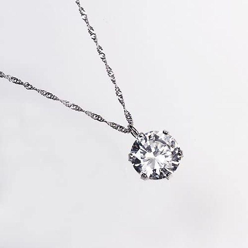 KASHIMAK18ホワイトゴールド 大粒 1.0カラットサイズ キュービック ジルコニア 一粒石 ペンダント ネックレス KASHIMAK18ホワイトゴールド ネックレス V1092027923(9663円)