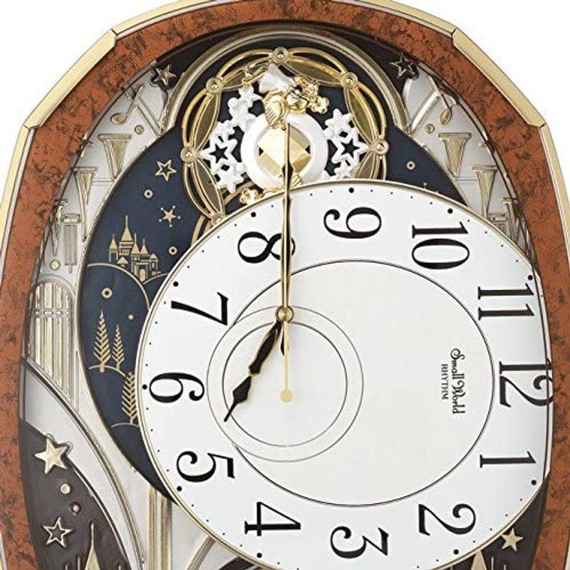 リズム(RHYTHM) 掛け時計 電波 アナログ からくり スモールワールドノエルM 30曲 メロディ 茶 Small World 4MN5 RHYTHM 掛け時計 電波 アナログ からくり スモールワールドノエルM 30曲 メロディ Small World 4MN5