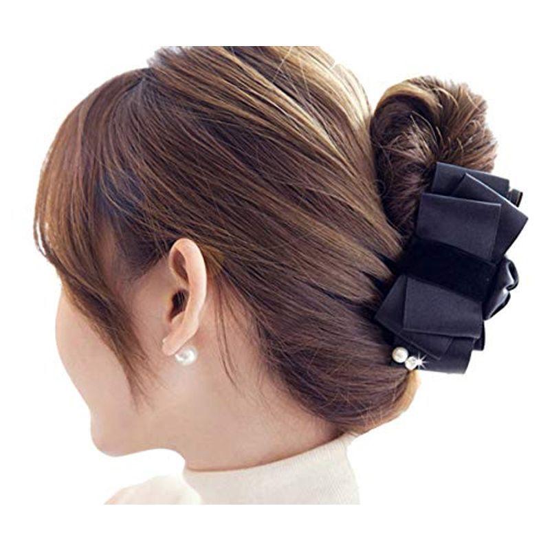 挟むだけ不器用さんでもできる簡単ヘアアレンジ ヘアクリップ リボン バンスクリップ ワニクリップ リボン パール 髪 留め 髪留め ヘアアク Cobqko1igb Laoofficialgazette Gov La