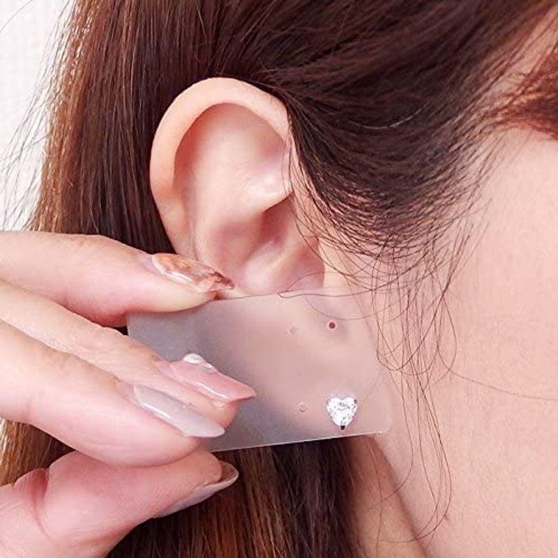 最高の品質の ピアス 宝石の森 キュービックジルコニア 一粒留 シリコン製ダブルロックキャッチ仕様 ハート 5mm Pt900 プラチナ ピアス Www Gatorheatandair Com