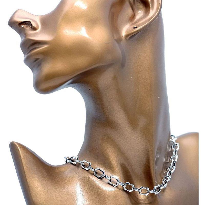 シルバーワン ma サイズ調整可 6mm 50cm極太アンカーカット シルバー925ネックレス チェーン メンズ ma サイズ調整可 6mm 50cm極太アンカーカット シルバー925ネックレス チェーン メンズ