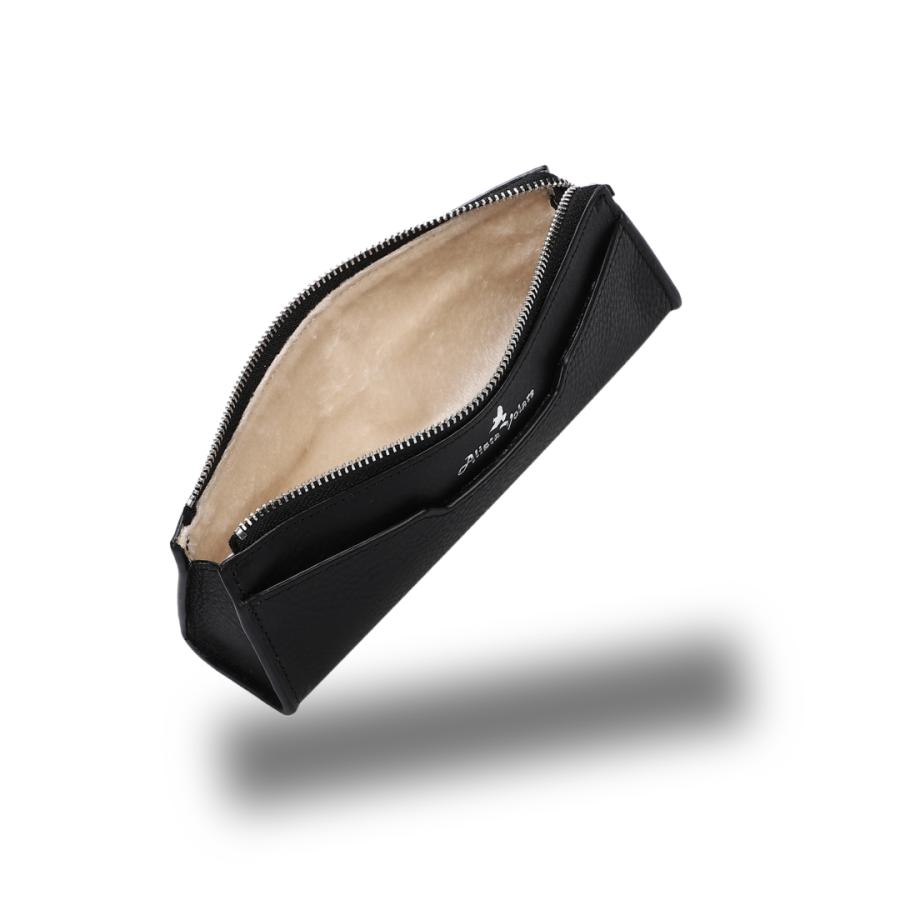 Alista Volare ブラック レザーペンケース アリスタヴォラーレ ペンケース ”アヴィオ” ミネルバボックス イタリア