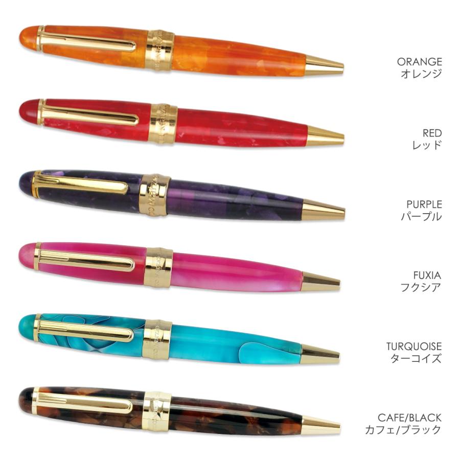 ほぼ未使用】カンポマルツィオ OLD ELITE 万年筆 水性ボールペン 青紫