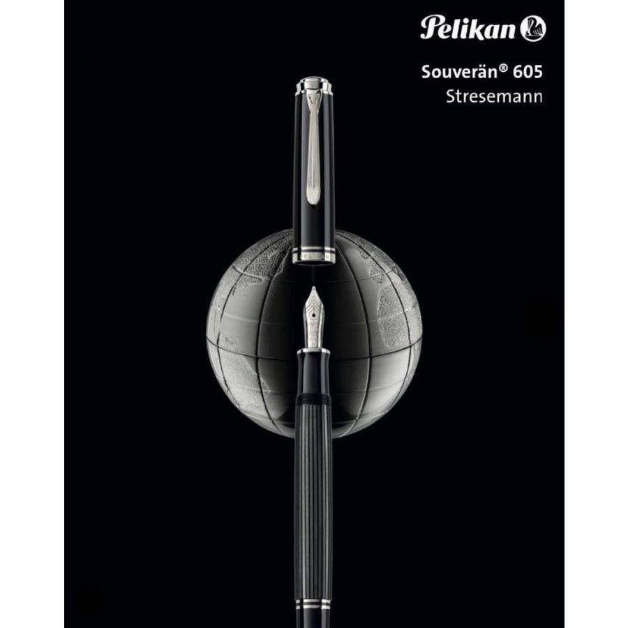Pelikan（ペリカン） 万年筆 スーべレーン M605 ブラックストライプ