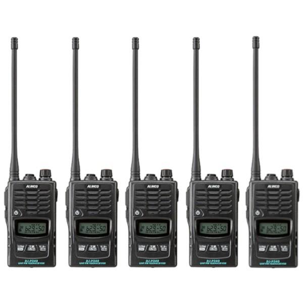 インカム アルインコ DJ-P240L+EDC-131A+EBP-60 本体+充電器+バッテリー