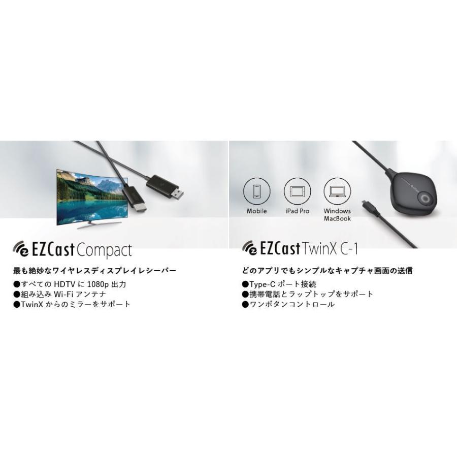 EZCast TwinX Package【日本語版】【技適マーク取得済み】【1年保証