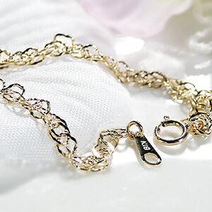 交換無料 K18 YG ゴールド ブレスレット ブレス チェーンブレス