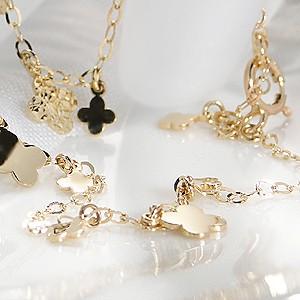 K18 Yg ゴールド ブレスレット クローバー 四つ葉 フラワー 花 ステーションブレス 可愛い 18k 18金 Al 0028 Al 0028 Alisa 通販 Yahoo ショッピング