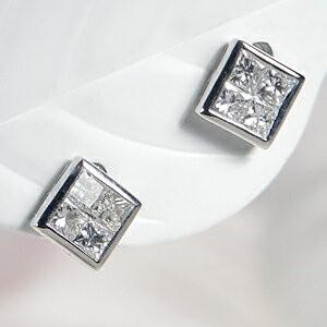 pt900 プラチナ ピアス ダイヤモンド ダイヤ 0.26ct プリンセス pt900 プラチナ ピアス ダイヤモンド ダイヤ 0.26ct プリンセス