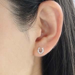 K18 WG ゴールド ピアス ダイヤモンド ダイヤ 0.3ct スタッドピアス 