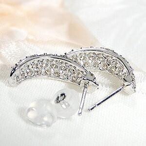 Pt900 K18YG 1.0ct ダイヤモンド パヴェ ピアス ダイヤ 18金 k18 Pt900 K18YG 1.0ct ダイヤモンド パヴェ ピアス ダイヤ 18金 k18