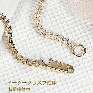 Pt900 K18YG 1.20ct ダイヤモンド テニス ブレスレット ダイヤ 