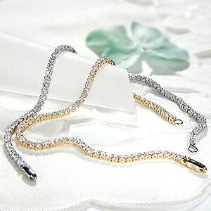 Pt900 K18YG 3.00ct ダイヤモンド テニス ブレスレット ダイヤ Pt900 K18YG 3.00ct ダイヤモンド テニス ブレスレット ダイヤ