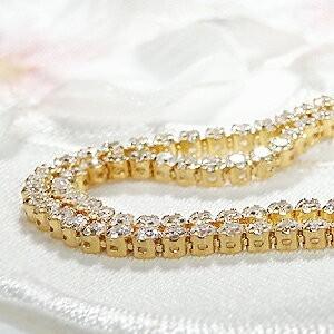 Pt900 K18YG 3.50ct ダイヤモンド テニス ブレスレット ダイヤ Pt900 K18YG 3.50ct ダイヤモンド テニス ブレスレット ダイヤ