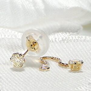 K18YG 0.28ct 2WAY ダイヤモンド ピアス 揺れる ダイヤ ゴールド K18YG 0.28ct 2WAY ダイヤモンド ピアス 揺れる ダイヤ ゴールド