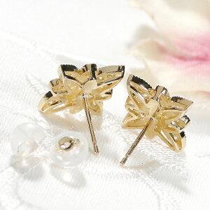 K18YG 0.5ct フラワー ダイヤモンド ピアス ダイヤ 18金 K18YG 0.5ct フラワー ダイヤモンド ピアス ダイヤ 18金