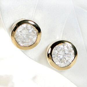 ゴールド K18 WG YG 0.3ct 一粒 ダイヤモンド ダイヤ ピアス 18 ゴールド K18 WG YG 0.3ct 一粒 ダイヤモンド ダイヤ ピアス 18