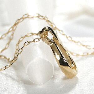 イエローゴールド K18 YG ダイヤモンド ホースシュー ネックレス 送料  