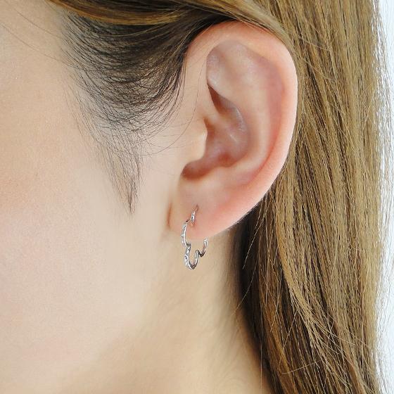 K18 YG WG K18 ゴールド フープ ピアス 送料無料 18金 イエロー  