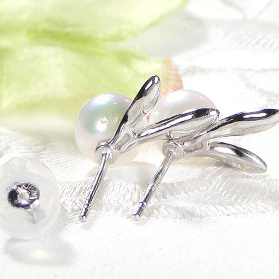 K18 YG WG ラビットモチーフ アコヤ パール ピアス 5.5-6.0mm K18 YG WG ラビットモチーフ アコヤ パール ピアス 5.5-6.0mm