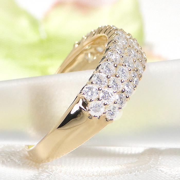 K18YG ダイヤモンド リング 1.00ct 送料無料 1ct 1カラット