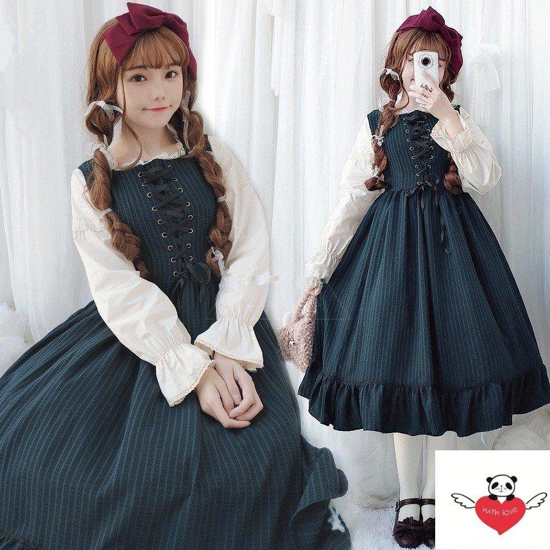 ワンピース メイド服 萌え萌え系女装 コスプレ アニメ 森ガール Cosplay Lolitaワンピース ロリータ ワンピース かわいい At Alita 通販 Yahoo ショッピング