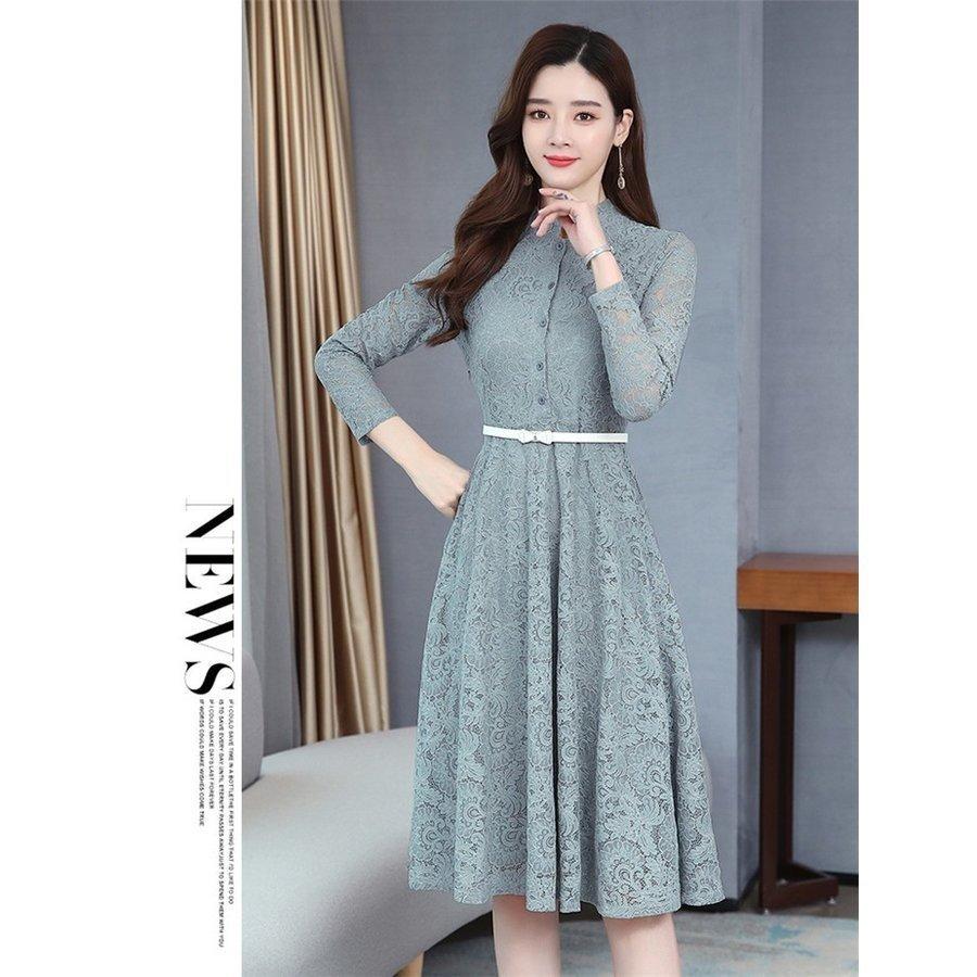 福袋セール ワンピース レディースワンピース 30代 40代 通勤 Ol きれいめ レースワンピース 膝丈 フォーマルワンピース 結婚式 Aライン ワンピース ベルト付き 長袖 膝丈 ワンピース 色 グレー Www We Job Com