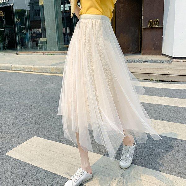 22年レディースファッション福袋 夏 春 ロングスカート 40代 新品 通勤 大人 カジュアル 着痩せ おしゃれ 体型カバー 大きいサイズ きれいめ 美脚 チュール フレア ハイウエスト ボトムス 代 ひざ丈スカート 色 あんずいろ Www Fattoriabacio Com