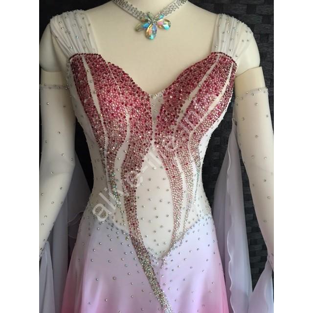 社交ダンス スタンダードドレス モダンドレス 競技 デモ 衣装 Mサイズ