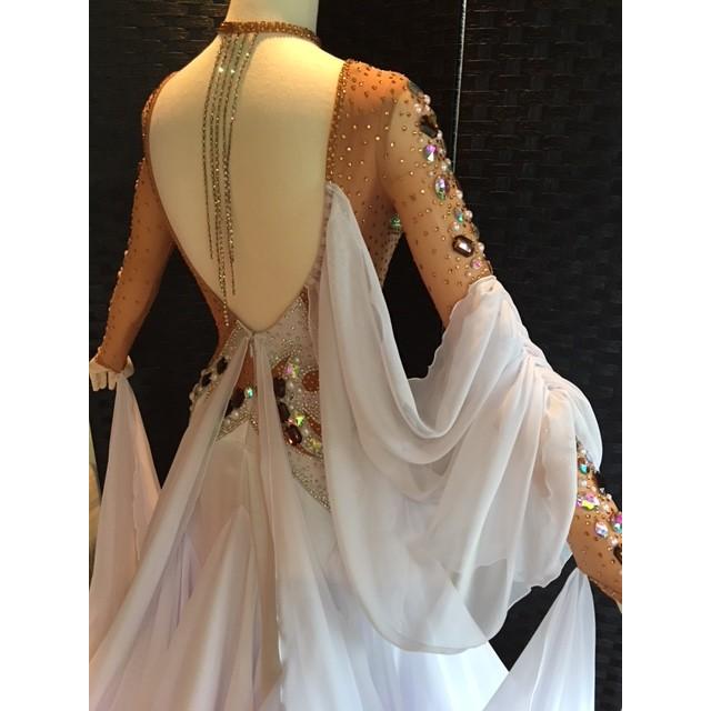 社交ダンス スタンダードドレス モダンドレス 競技 デモ 衣装 Mサイズ