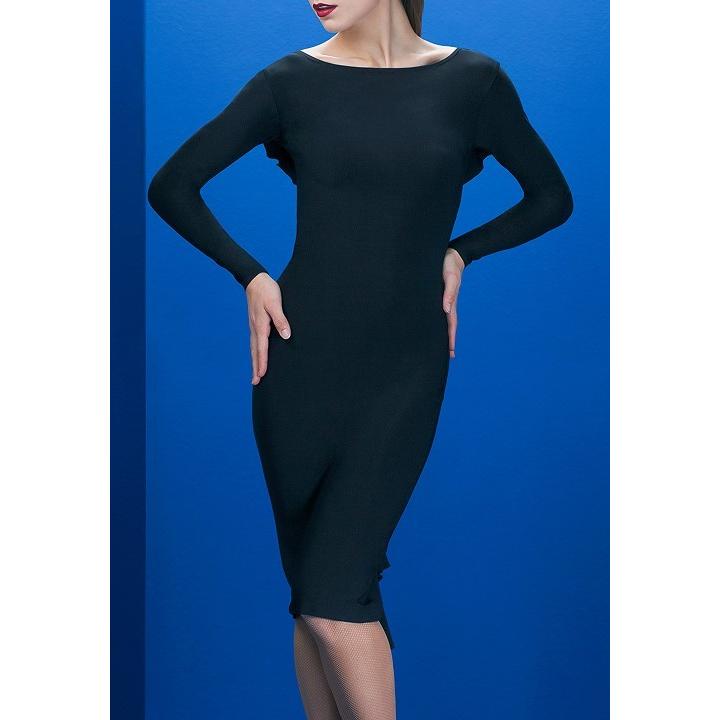 社交ダンスレッスンウェア・パーティーウェア　ＬＢＤ（リトルブラックコレクション）　ポーシャラテンドレス