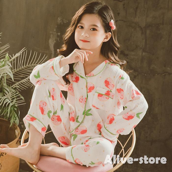 子供服 キッズ パジャマ純綿 2点セット 子供パジャマ 女の子 ベビー春夏秋 薄手 長袖 長ズボン 部屋着 寝巻きランジェリー ルームウェア Alsy21 Alive Store 通販 Yahoo ショッピング