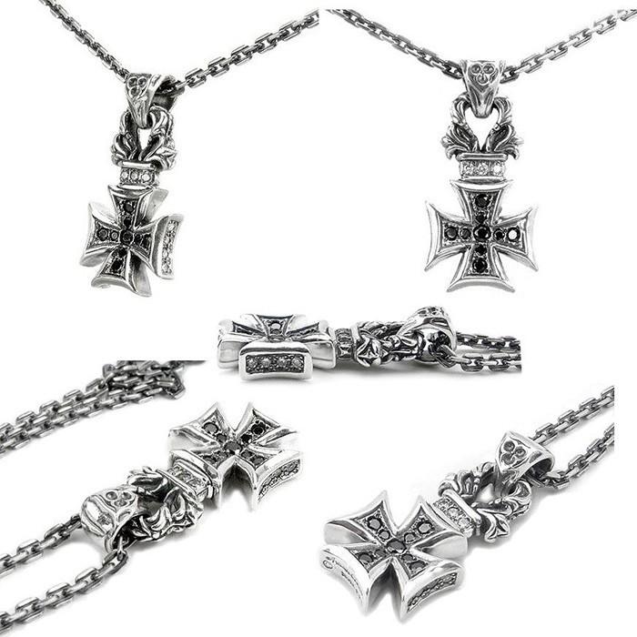 アルテミスクラシック　フローラル　アイアン　クロス　ネックレス ラスト1個】【特別価格】スモールフローラルアイアンクロス