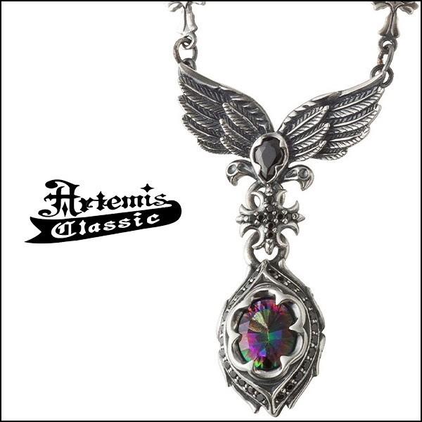 新作 天使 ジルコニア 芸能人 ネックレス アルテミスクラシック 翼 アルテミスクラシック ペンダント ミスティッククォーツ ミカエル シルバー ブランド メンズ ネックレス Classic Artemis 羽 財布 帽子 ファッション小物