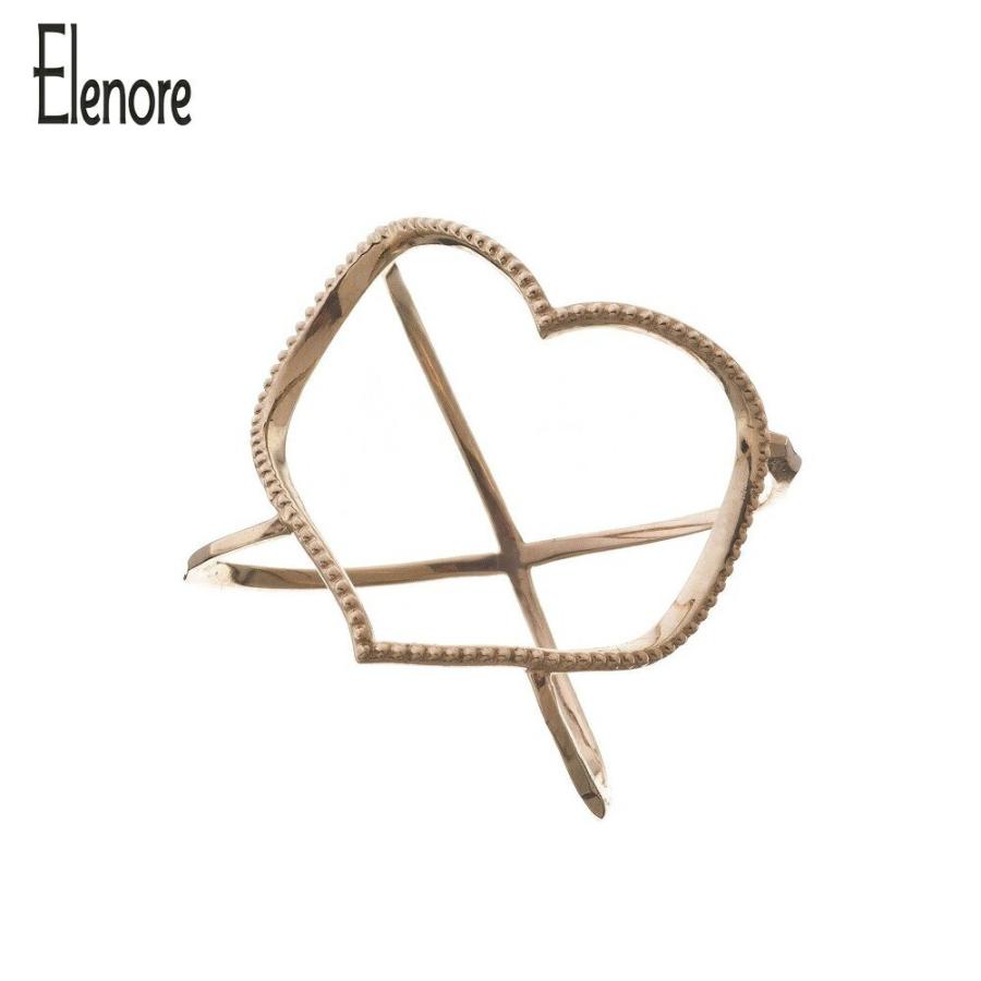 K10 Elenore Jewelry オープンハートリング #13 Elenore Jewelry 10金オープンハートリング 9号〜13号 エレノア