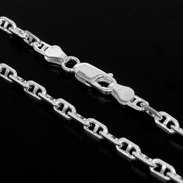 チェーンネックレス シルバー ペンダントチェーンのみ アンカー