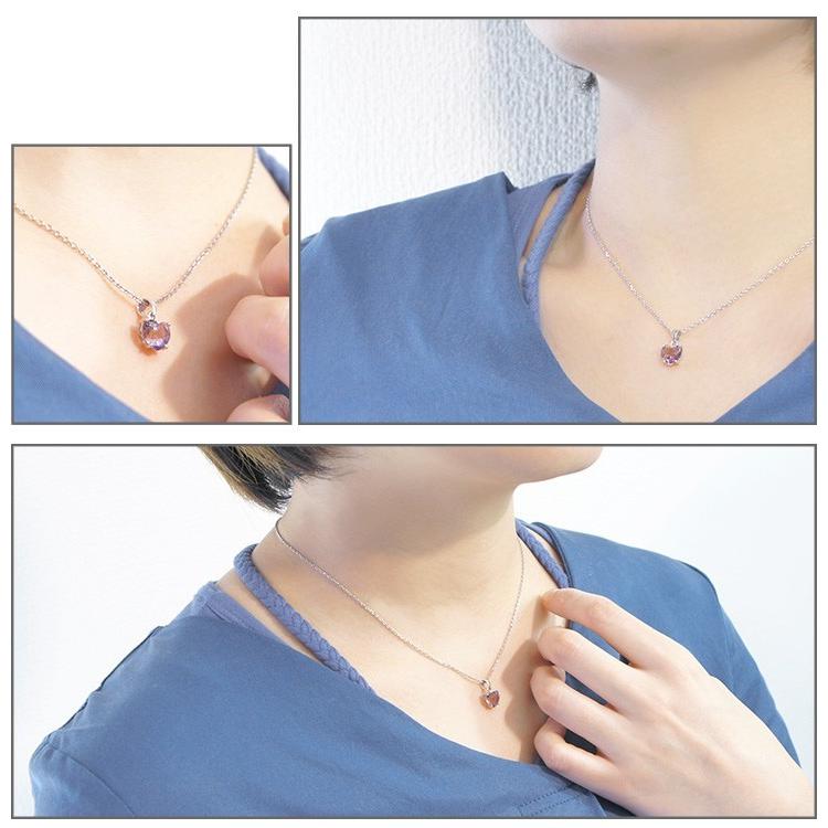 Lucianna アメトリン ネックレス レディース ブランド ハート カット