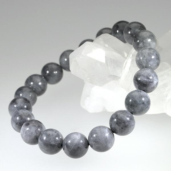 本翡翠 数珠 ブレスレッド 黒翡翠 10mm 17.5cm 天然石 パワーストーン