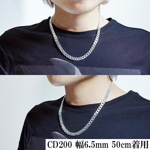 チェーンネックレス シルバー ペンダントチェーンのみ 喜平 キヘイ 60cm 幅6.5mm メンズ シルバー925 おしゃれの画像