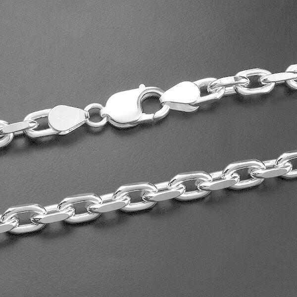 シルバーチェーン ネックレス チェーン あずきチェーン 2面カット 幅