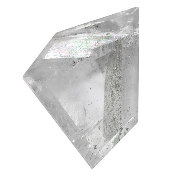 国産水晶のオブジェ 天然 貫入 貫入水晶 磨き 鉱石 鉱物 約14.4g 天然石 パワーストーン 貫入