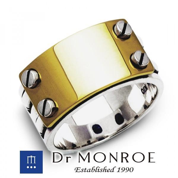 Dr MONROE リング メンズ ブランド 指輪 シルバー ビスプレートリング