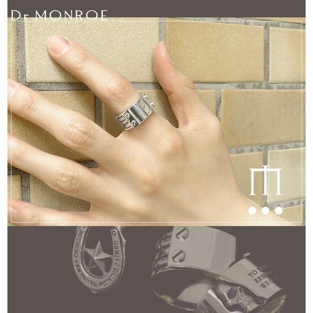 Dr MONROE リング メンズ ブランド 指輪 シルバー ビスプレート