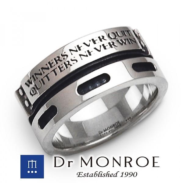 Dr MONROE リング メンズ ブランド 指輪 シルバー メッセージプレートリング プレート 板 英語 英字 英文 ドクターモンロー