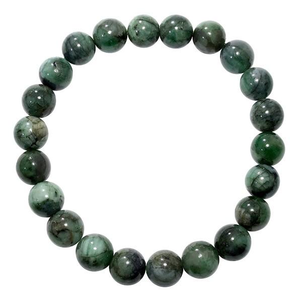 エメラルド 数珠 ブレスレッド 8.3mm 17cm サイズ 誕生石 5月