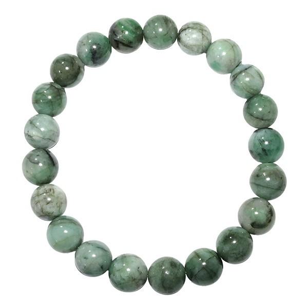 ★トップグレードエメラルド 6.5ミリ珠 ブレスレット②(SA+) 高品質] エメラルドブレスレット（約6mm玉） - 埼玉県吉川市の