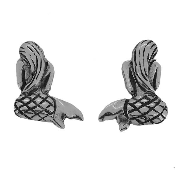マーメイド ピアス 2P 両耳用 ハワイアン 人魚 マリン イヤリング シルバー925 銀 シルバーアクセサリー メンズ プレゼント | 