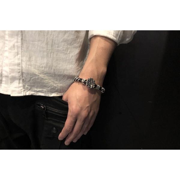 FAL ブレスレッド メンズ ブラッドレスクロス コンチョ ブランド レザー 本革 エフエーエルの画像