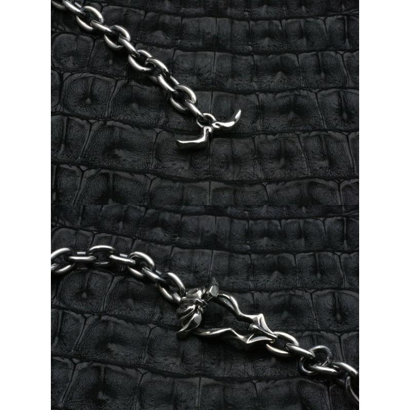 FAL チェーンネックレス メンズ ブランド シルバー ブラッドレスクロスネックレス55cm チェーン付き クロス エフエーエルの画像